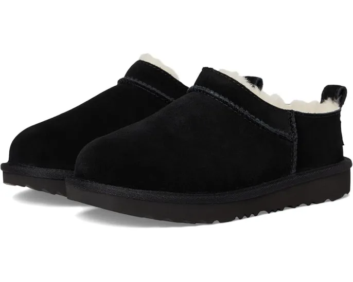 UGG Kids Classic Micro угги из натуральной замши с подкладкой из овчины и подошвой из сахарного тростника