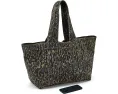 Izzy Leopard Denim Tote