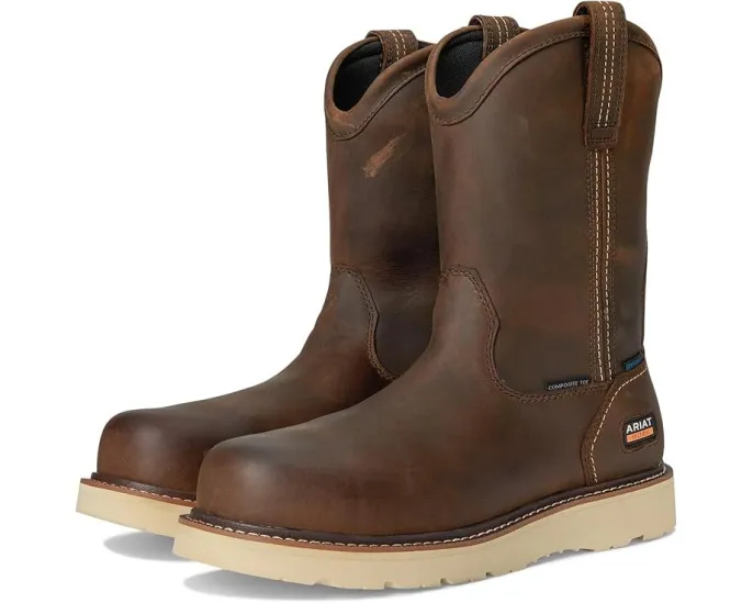 Рабочие ботинки Ariat Rebar Wedge Pull-On с композитным носком и водонепроницаемостью