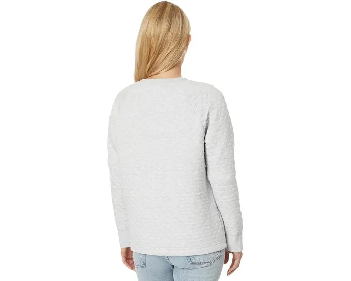 L.L.Bean Свитшот Quilted с круглой горловиной и стеганым узором