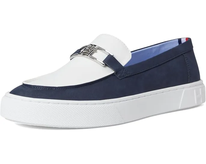 Лоферы Tommy Hilfiger Wilfer с металлическим логотипом и кожаной подошвой