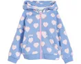 Детская толстовка Heart Burst Full-Zip Hoodie от Hatley с хлопком
