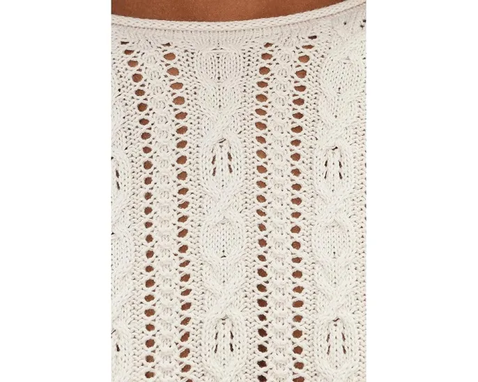 Свитер Brennan Splendid с косой вязкой и округлым вырезом