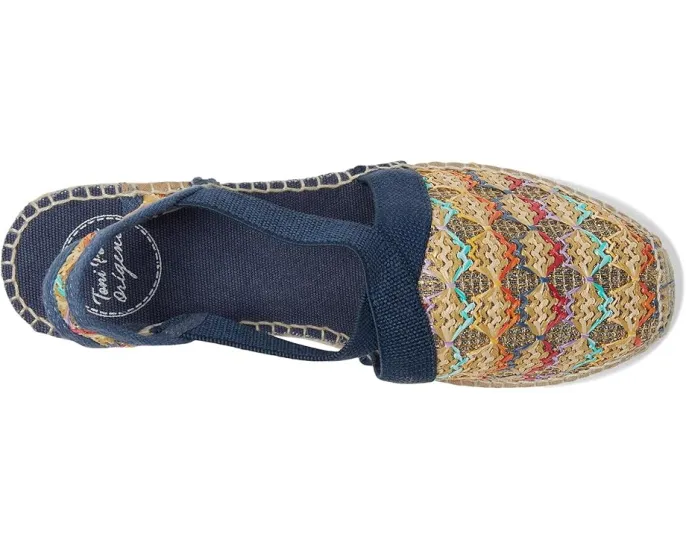 Эспадрильи Toni Pons Terra-Tt из разноцветной ткани с джутовым клином