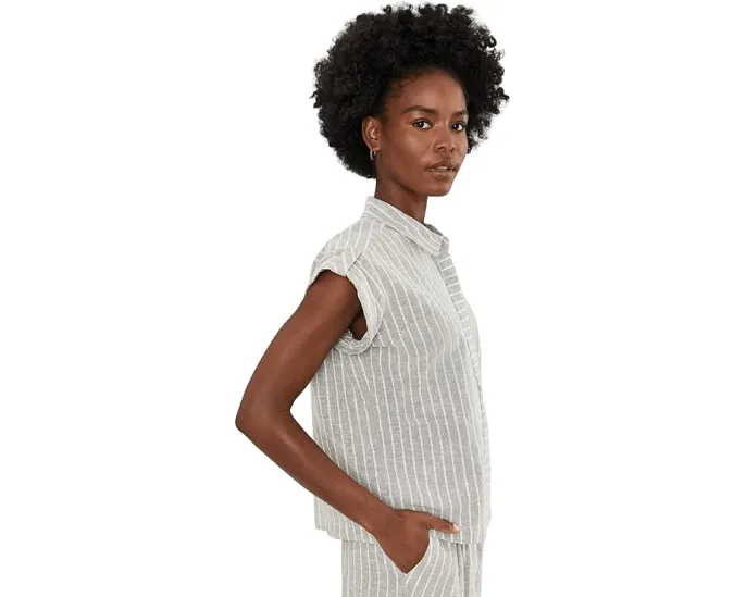 Рубашка Lurex Linen Resort с блестками NIC+ZOE