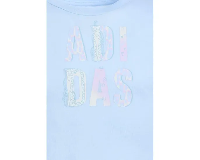 Детский комплект футболка и шорты Adidas Tee Aop Flowy Shorts