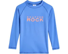 Snapper Rock Kids Рашгард с длинным рукавом Azure Blue из переработанного материала