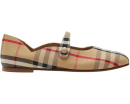 Ботинки Seth Check Burberry Kids из мягкого хлопка с клетчатым принтом