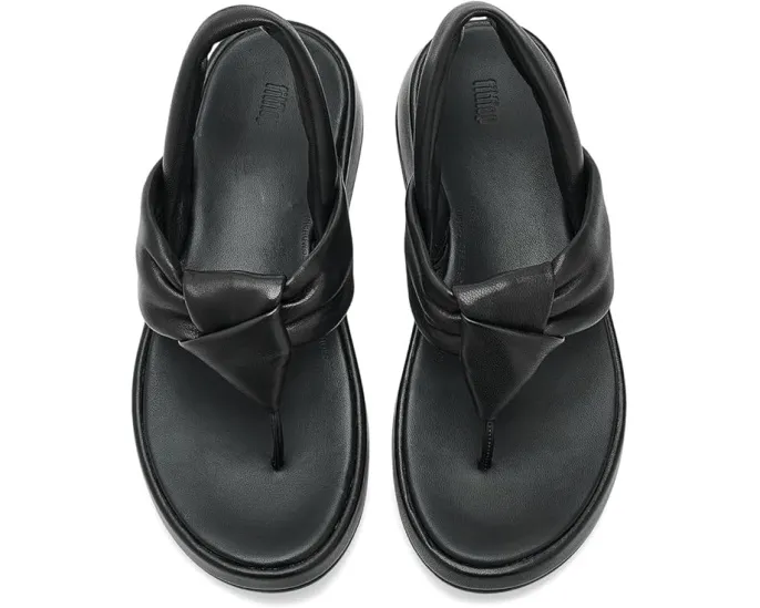 Сандалии FitFlop F Mode Knot с узлом из мягкой кожи и задним ремешком