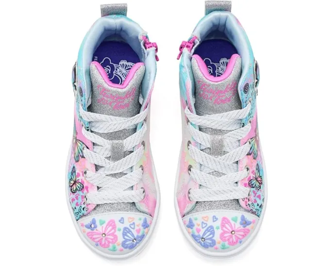 Детские кроссовки SKECHERS KIDS Twinkle Sparks с подсветкой и аппликациями