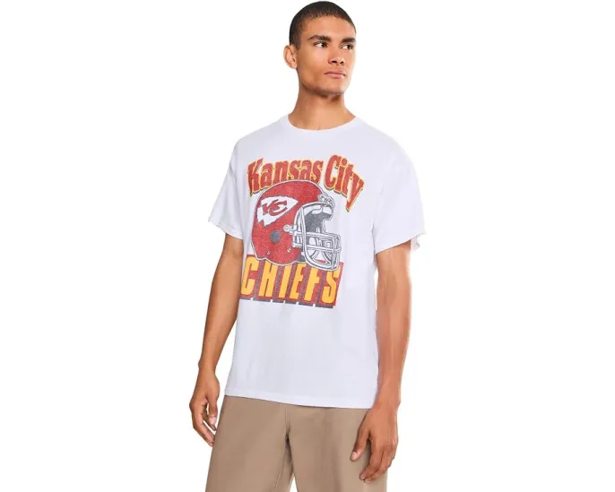 Junk Food Clothing футболка NFL Kansas City Chiefs Throwback Helmet