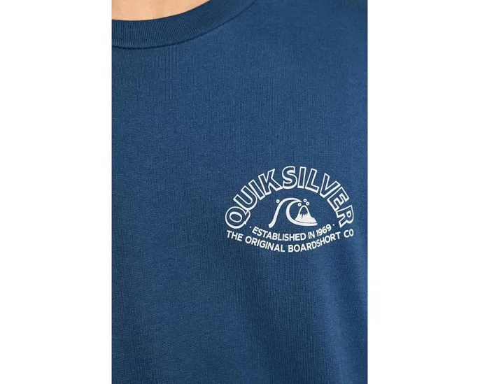 Футболка Quiksilver Bubble Arch с пляжным принтом из хлопка 180 г/м²