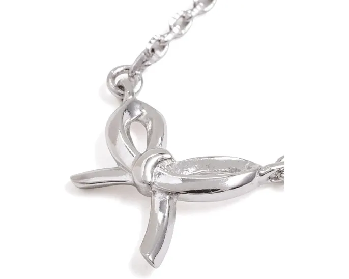 Мини-подвеска Girlie Pearlie Mini Bow Pendant от Kate Spade New York с бантиком