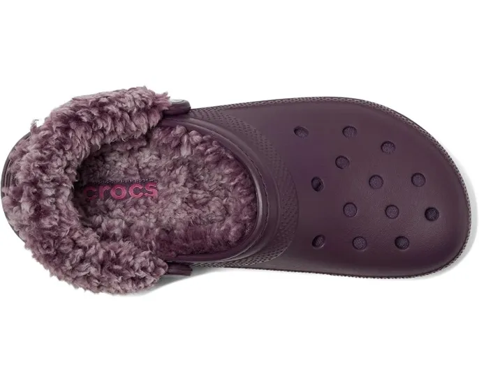 Кроксы Crocs Classic Fleece Lined Clogs с меховой подкладкой и регулируемым ремешком