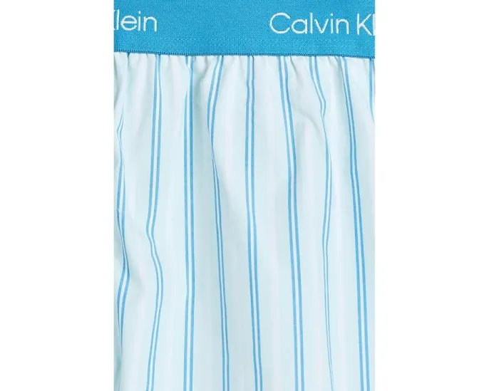 Calvin Klein Хлопковые боксеры Poplin с узором в полоску