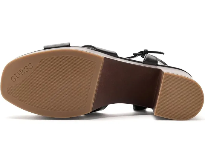 Босоножки GUESS Qeelin с каблуком и платформой