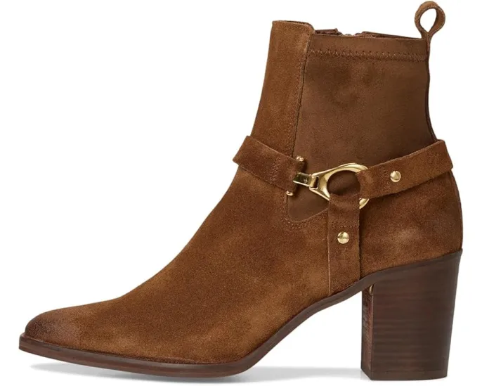 Ботильоны Andre Assous Royal из натуральной кожи с деревянным каблуком