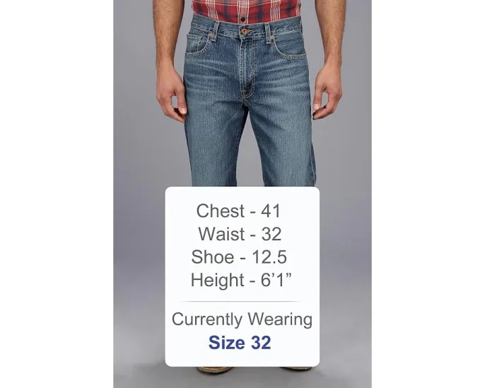 Джинсы Lucky Brand 181 Relaxed Straight в стиле винтаж