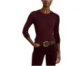 Свитер Lauren Ralph Lauren из хлопковой смеси с лодочкой и резинкой