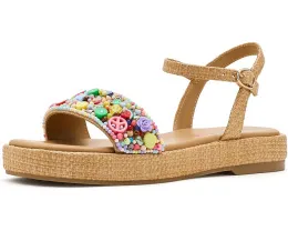 Детские сандалии Steve Madden Kids Arabela с 3D украшениями и ремешком на липучке