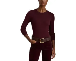 Свитер Lauren Ralph Lauren из хлопковой смеси с лодочкой и резинкой