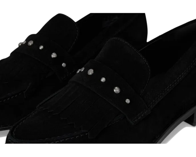 Лоферы Clarks Hana из мягкой замши с бахромой и декоративными шпильками