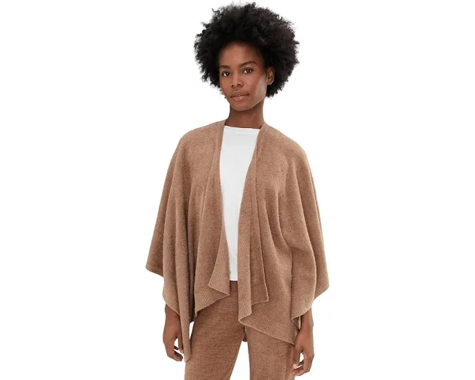Кардиган CozyChic Lite Heathered Weekend Wrap от Barefoot Dreams с асимметричным краем