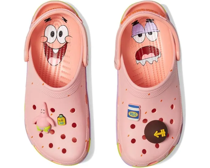 Кроксы Crocs Spongebob Squarepants Classic Clog с ремешком на пятке