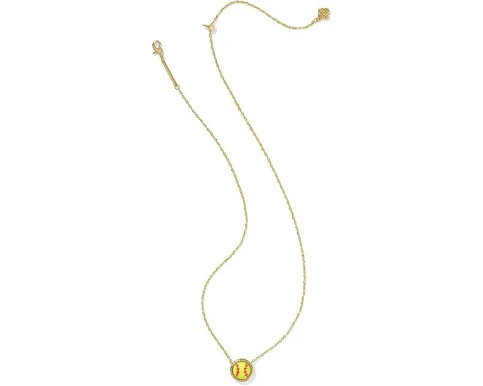 Короткое колье Kendra Scott с подвеской в виде мяча для софтбола