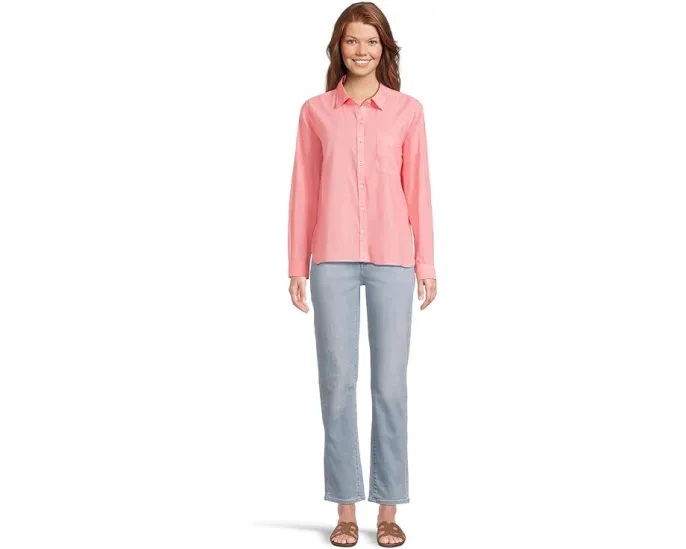 Рубашка Lilla P с длинным рукавом свободного кроя из легкого летнего вуаля