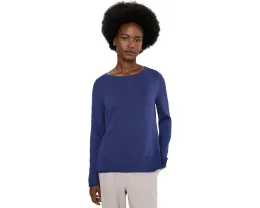 Свитер Eileen Fisher Peruvian Organic Cotton Cord Bateau Neck