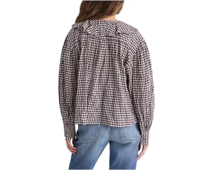 Блузка Madewell Marciana Top с V-образным вырезом и рюшами