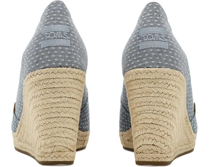Босоножки TOMS Essential Wedge с открытым носком и плетеной отделкой
