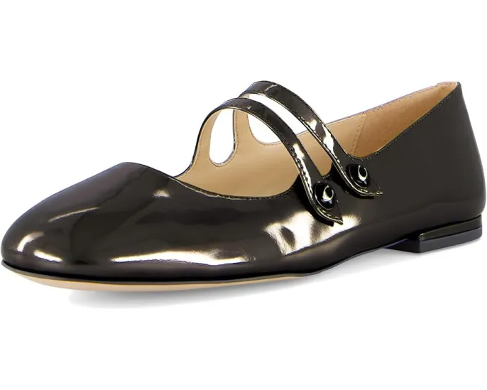 Туфли Mary Jane Winley Metallic Leather от COACH с квадратным носком