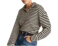 Куртка Madewell Half Zip в полоску