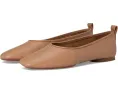 Vince балетки Vivian Slip-Ons из кожи цвета чай с квадратным носком