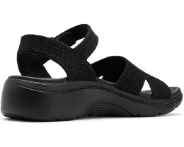 Сандалии SKECHERS GO Walk Arch Fit 2.0 с блестящей пряжей и поддержкой свода стопы