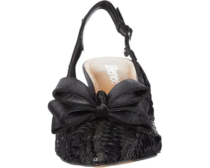 Вечерние туфли J. Renee Yazmine с бантом и котячьим каблуком