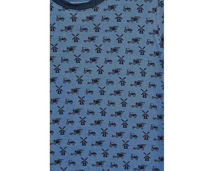 Kickee Pants Kids Пижамный комплект с коротким рукавом и принтом