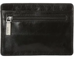 Кожаный кошелек HOBO Euro Slide на молнии с отделением для карт