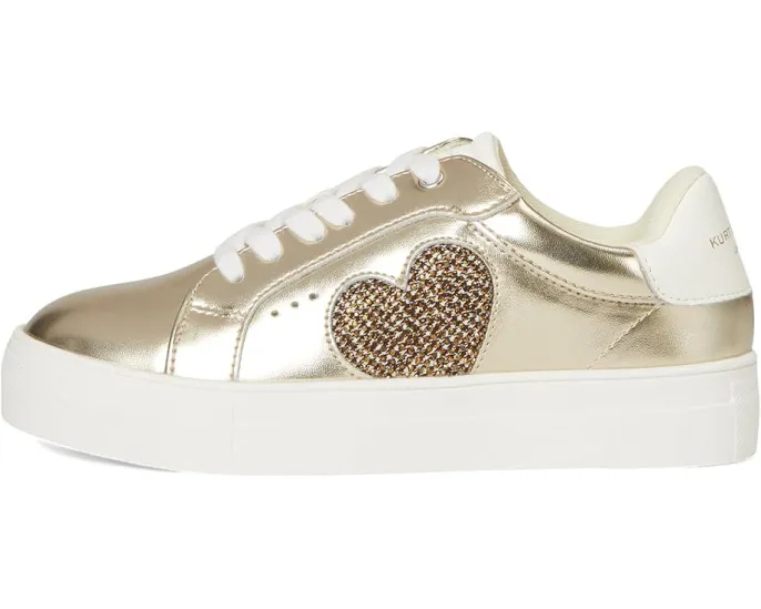Кроссовки Kurt Geiger London Kids Mini Luckson Heart с сердечком на платформе