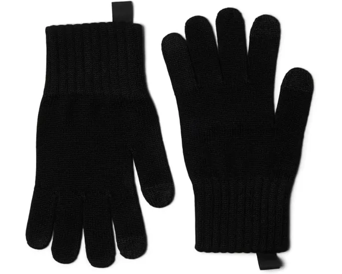 UGG облегченные перчатки с кожаным логотипом и токопроводящими кончиками пальцев