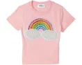 Футболка Lola and The Boys Pink Rainbow с жемчужным патчем