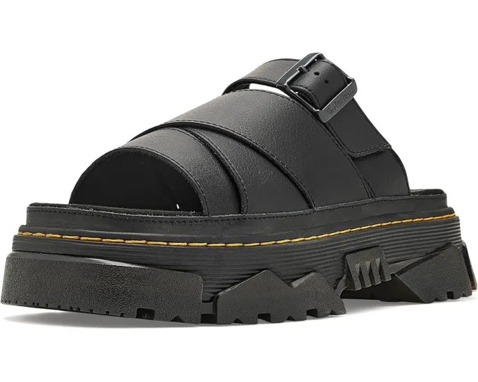 Сланцы Dr. Martens Mattison с круглым носком и пряжкой на платформе