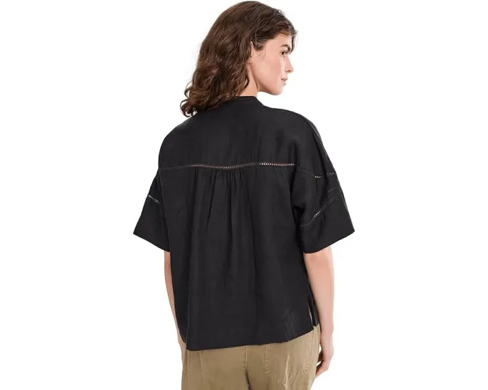 Блуза Luna с кружевными деталями от Faherty