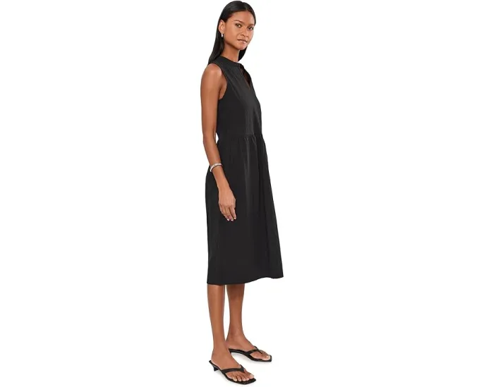 Платье Eileen Fisher Organic Cotton Pucker Calf Length из органического хлопка