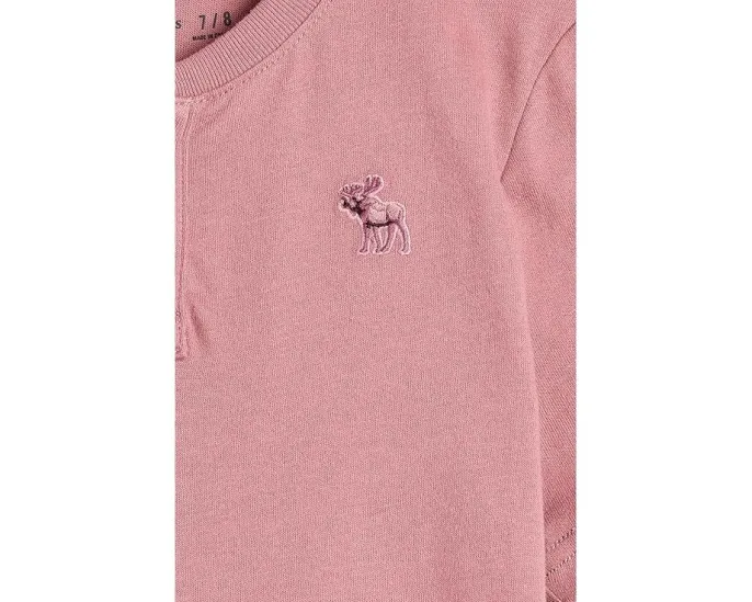 Футболка Essential Henley Tee от abercrombie kids с классической посадкой