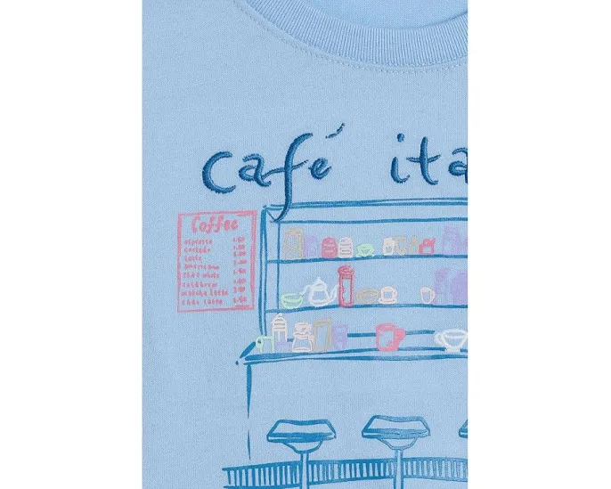 Футболка Café Italia с боковым узлом от abercrombie kids для детей