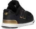 New Balance Kids 574 New-B кроссовки на липучке для малышей с широким носком