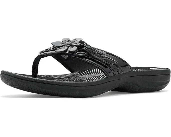 Сандалии Clarks Breeze Opal с цветочным декором и амортизирующей стелькой Cloudsteppers